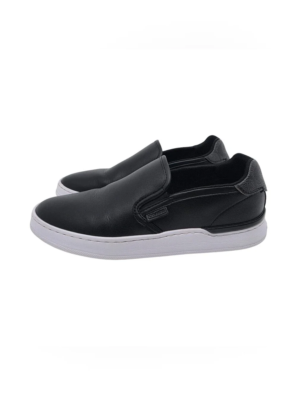 Coach Walker Leather Slip On Sneakers Size 7.5 (C0571)